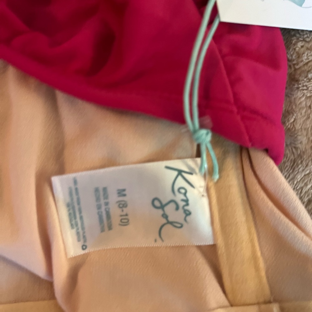 NWT Women Kona Sol one Shoulder One Piece Swim Suit with Tommy Control SizeM8-10 - Picture 7 of 7